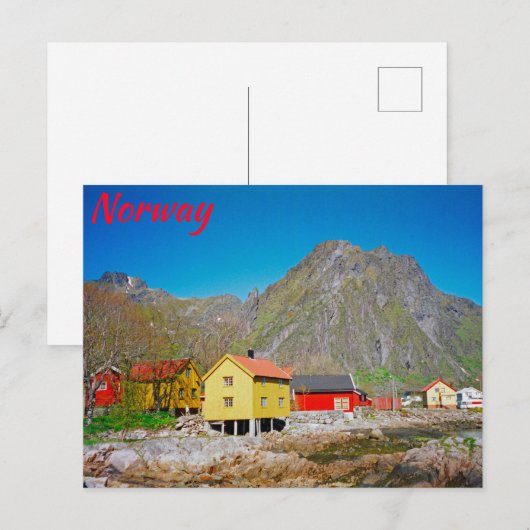ノルウェー ポストカード (正面/裏面)