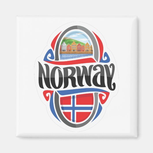 ノルウェー マグネット (正面)