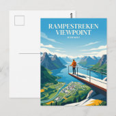 ノルウェー ランペストレケン展望台 ポストカード (正面/裏面)