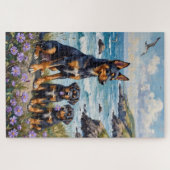 ノルウェー・ルンデフントの海岸断崖アート ジグソーパズル (横)
