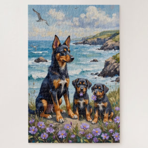 ノルウェー・ルンデフントの海岸断崖アート ジグソーパズル