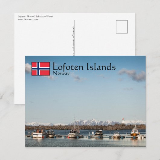 ノルウェー ロフォーテン諸島 ポストカード (正面/裏面)