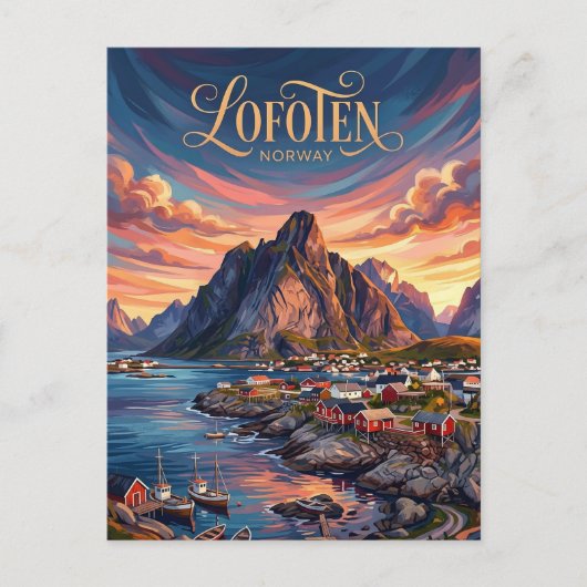 ノルウェー ロフォーテン諸島 ポストカード (正面)