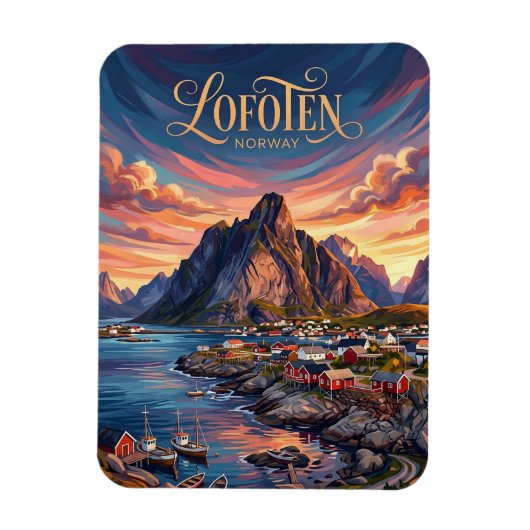 ノルウェー ロフォーテン諸島 マグネット (縦)