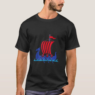 ノルウェー ヴァイキング 帆船 ノルウェー Tシャツ