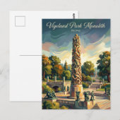 ノルウェー・ヴィーゲラン公園 ポストカード (正面/裏面)