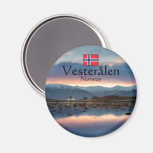 ノルウェー ヴェステロール土産 マグネット (正面/裏面)