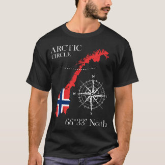 ノルウェー 北極圏 - ポーラーノース ノルゲ Tシャツ