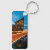 ノルウェー，夜のオスロ キーホルダー (裏面)