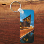 ノルウェー，夜のオスロ キーホルダー (正面)
