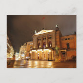 ノルウェー,夜のオスロ ポストカード (正面)