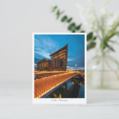 ノルウェー，夜のオスロ ポストカード (スタンド正面)