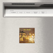 ノルウェー,夜のオスロ マグネット (インサイチュ (食洗機))