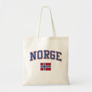 ノルウェー + 旗 トートバッグ