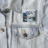ノルウェー、氷河の後退と氷山 缶バッジ (インサイチュ)