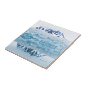 ノルウェー，氷河反射 タイル (側面)