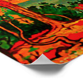 ノルウェー、真夜中の太陽の土地、ヴィンテージ旅行 ポスター (角)