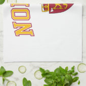 ノルウェー + 紋章付き外衣 キッチンタオル (折り畳み)