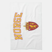 ノルウェー + 紋章付き外衣 キッチンタオル (縦)