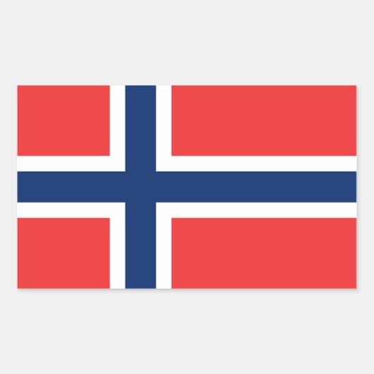 ノルウェー 長方形シール (正面)