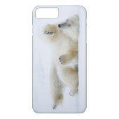 ノルウェー、雪の中で転がるホッキョクグマ Case-Mate iPhoneケース (裏面)