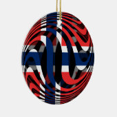 ノルウェー#1 セラミックオーナメント (右)