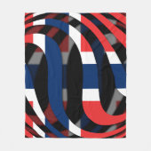 ノルウェー#1 フリースブランケット (正面)