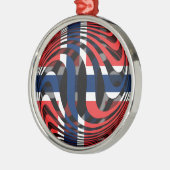 ノルウェー#1 メタルオーナメント (左)