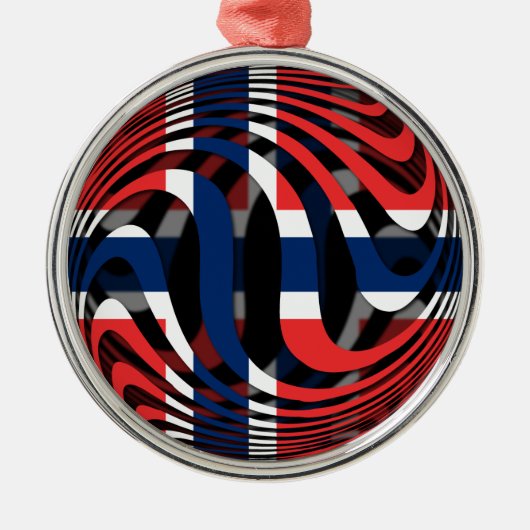 ノルウェー#1 メタルオーナメント (正面)
