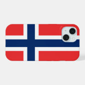 ノルウェー iPhone 15ケース (裏面横)