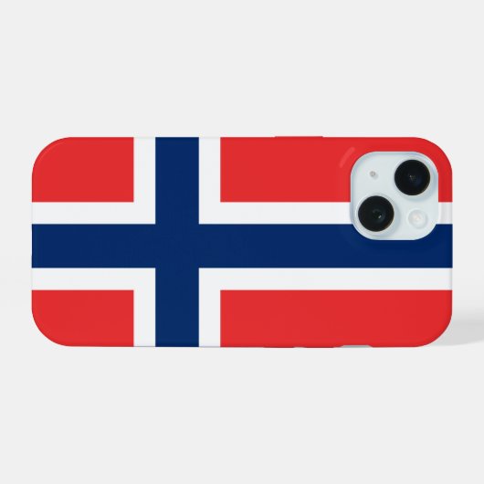 ノルウェー iPhone 15ケース (裏面横)