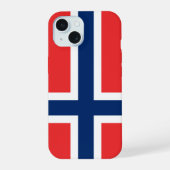 ノルウェー iPhone 15ケース (裏面)