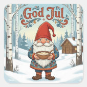 ノルウェー Nisse God Jul クリスマス ステッカー (正面)
