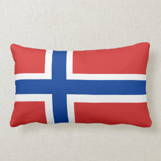 ノルウェー/Norgeのノルウェーの旗(文字無し)のアクセント ランバークッション