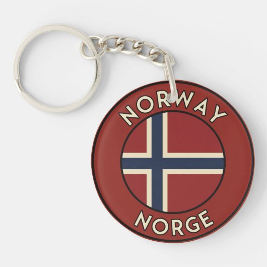 ノルウェー Norge キーホルダー (正面)