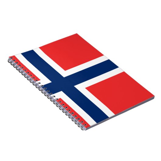 ノルウェー- Norgesのflaggの旗- Detのnorskeのflagget ノートブック (右側)