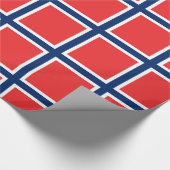 ノルウェー- Norgesのflaggの旗- Detのnorskeのflagget ラッピングペーパー (角)