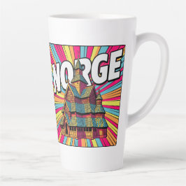 ノルウェー Norway スタブ教会 オスロ ポップアート ラテマグ