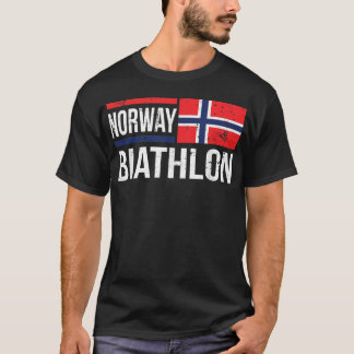 ノルウェーBiathlonターゲットスキー射撃、 発砲大会 Tシャツ