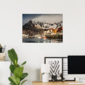 ノルウェーHenningsver ポスター (ホームオフィス)