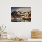 ノルウェーHenningsver ポスター (キッチン)