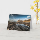 ノルウェーLofotenの風景の写真 カード (黄色い花)