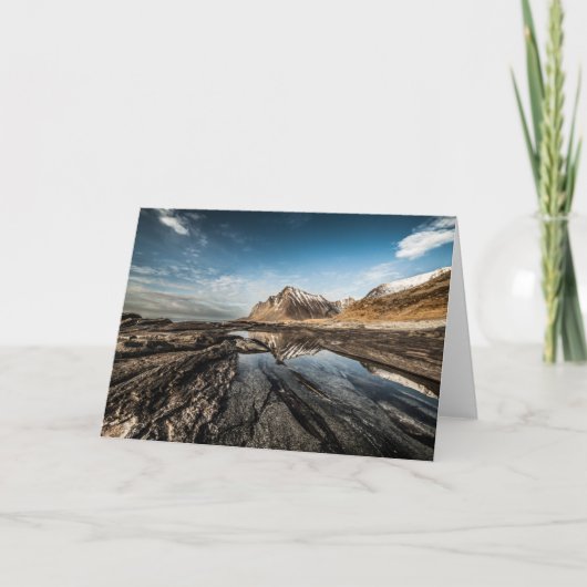 ノルウェーLofotenの風景の写真 カード (正面)