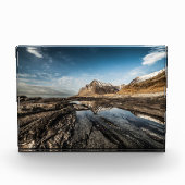 ノルウェーLofotenの風景の写真 フォトブロック (正面)