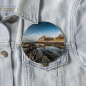 ノルウェーLofotenの風景の写真 缶バッジ (インサイチュ)