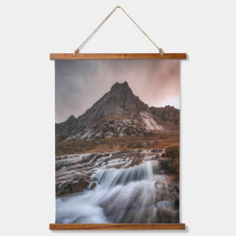 ノルウェーLofoten Islands Waterfall Landscape写真 吊り下げ型タペストリー