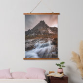 ノルウェーLofoten Islands Waterfall Landscape写真 吊り下げ型タペストリー (寝室)