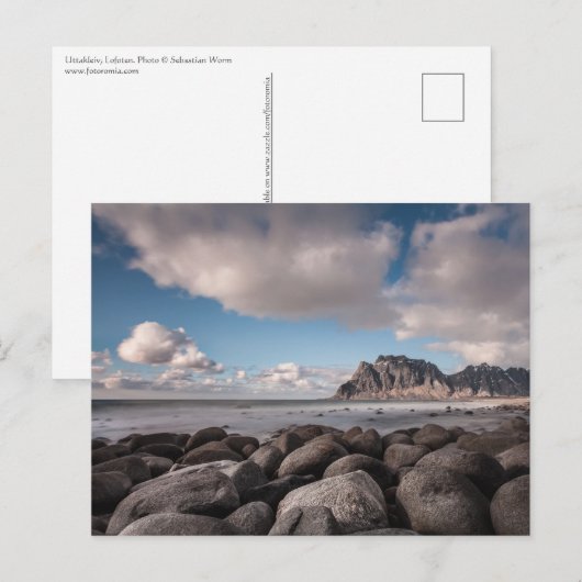 ノルウェーLofoten Uttakleiv ポストカード (正面/裏面)