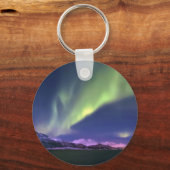 ノルウェーLyngenfjordenより上のオーロラボレリス キーホルダー (正面)