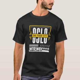 ノルウェーNorge Norwegian Oslo Travel Urban Sc Tシャツ